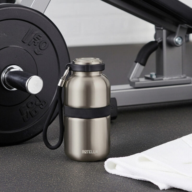 PRIME FLASK ? Premium 420ml Double-Wall Stainless Steel Flask with Vacuum Insulation & Leak-Proof Silicone Seal