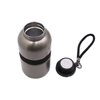 PRIME FLASK ? Premium 420ml Double-Wall Stainless Steel Flask with Vacuum Insulation & Leak-Proof Silicone Seal