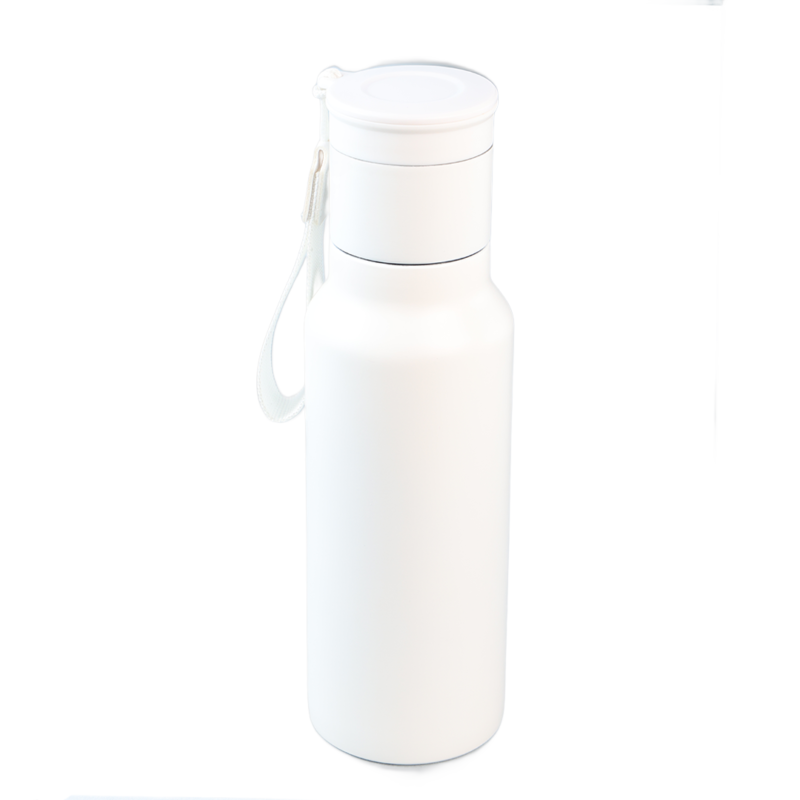 GAHWA GO SET ? Travel-Ready 500ml Vacuum-Insulated Bottle & 90ml Stackable Espresso Cup with Silicone-Sealed Lid