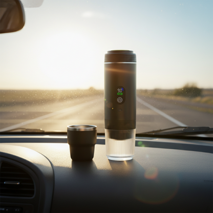 ESPRESSO-GO-SET ? Compact 3-in-1 Coffee Maker with Battery Power, Dual Brew Modes & Dual Espresso Cups for On-the-Go Brewing