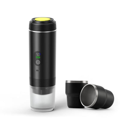 ESPRESSO-GO-SET ? Compact 3-in-1 Coffee Maker with Battery Power, Dual Brew Modes & Dual Espresso Cups for On-the-Go Brewing