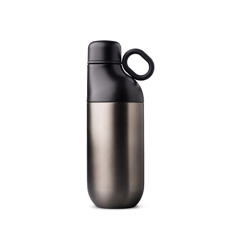 HOOKIPA set ? Smart Sustainable 2-in-1 Hydration Set with 500ml Bottle & 330ml Tumbler, Recycled Stainless Steel