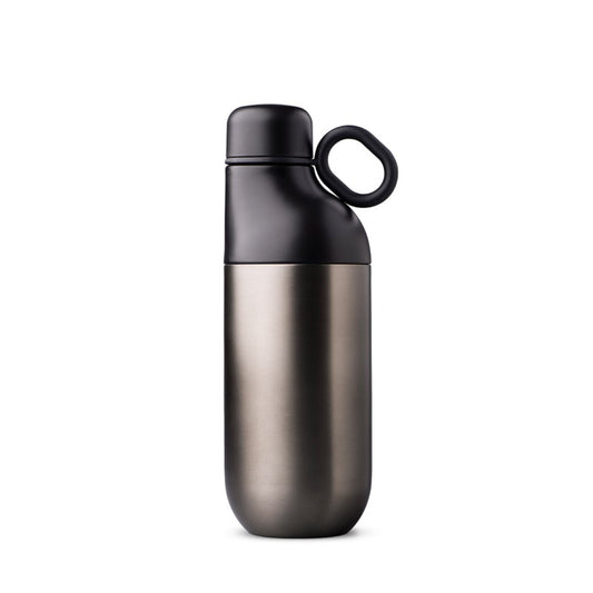 HOOKIPA set ? Smart Sustainable 2-in-1 Hydration Set with 500ml Bottle & 330ml Tumbler, Recycled Stainless Steel