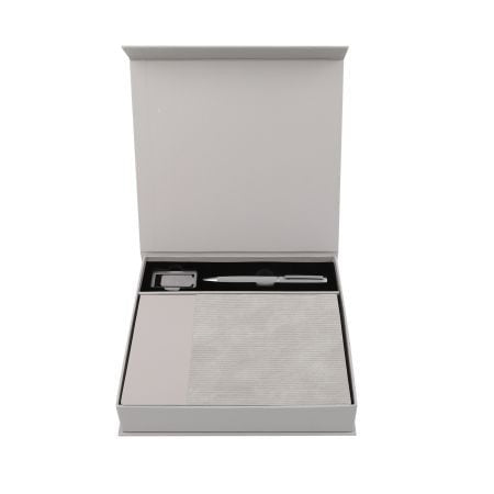 AGENDA SET – Elegant Notebook, Metal Pen, and Bookmark Gift Set