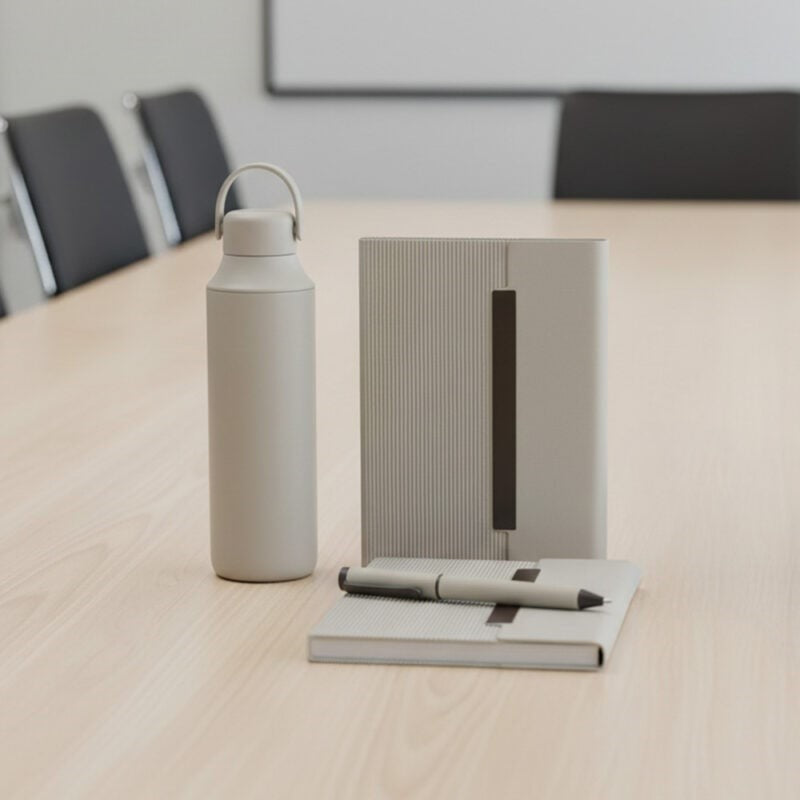 EMPLOYEE WELCOME SET ? Premium 5-Piece Onboarding Gift Pack with 600ml Vacuum Bottle, PU Notebook & Metal Pen