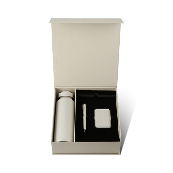 EMPLOYEE WELCOME SET ? Premium 5-Piece Onboarding Gift Pack with 600ml Vacuum Bottle, PU Notebook & Metal Pen