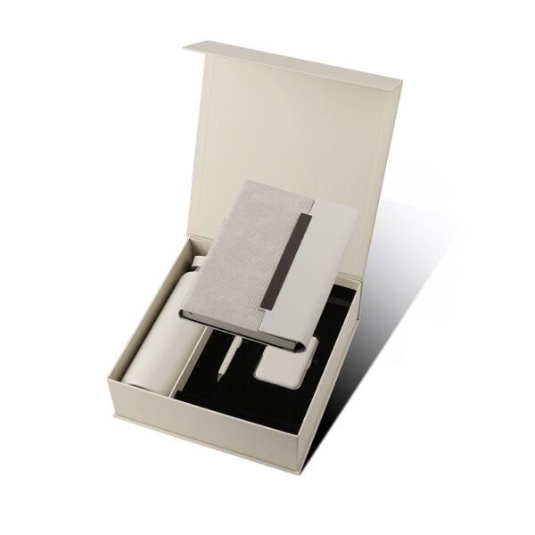 EMPLOYEE WELCOME SET ? Premium 5-Piece Onboarding Gift Pack with 600ml Vacuum Bottle, PU Notebook & Metal Pen