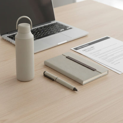 EMPLOYEE WELCOME SET ? Premium 5-Piece Onboarding Gift Pack with 600ml Vacuum Bottle, PU Notebook & Metal Pen