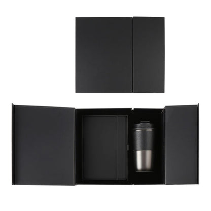 COZY SET – Elegant Gift Set with 420ml Stainless Steel Mug, PU Notebook & Metal Pen in Premium Leather Box