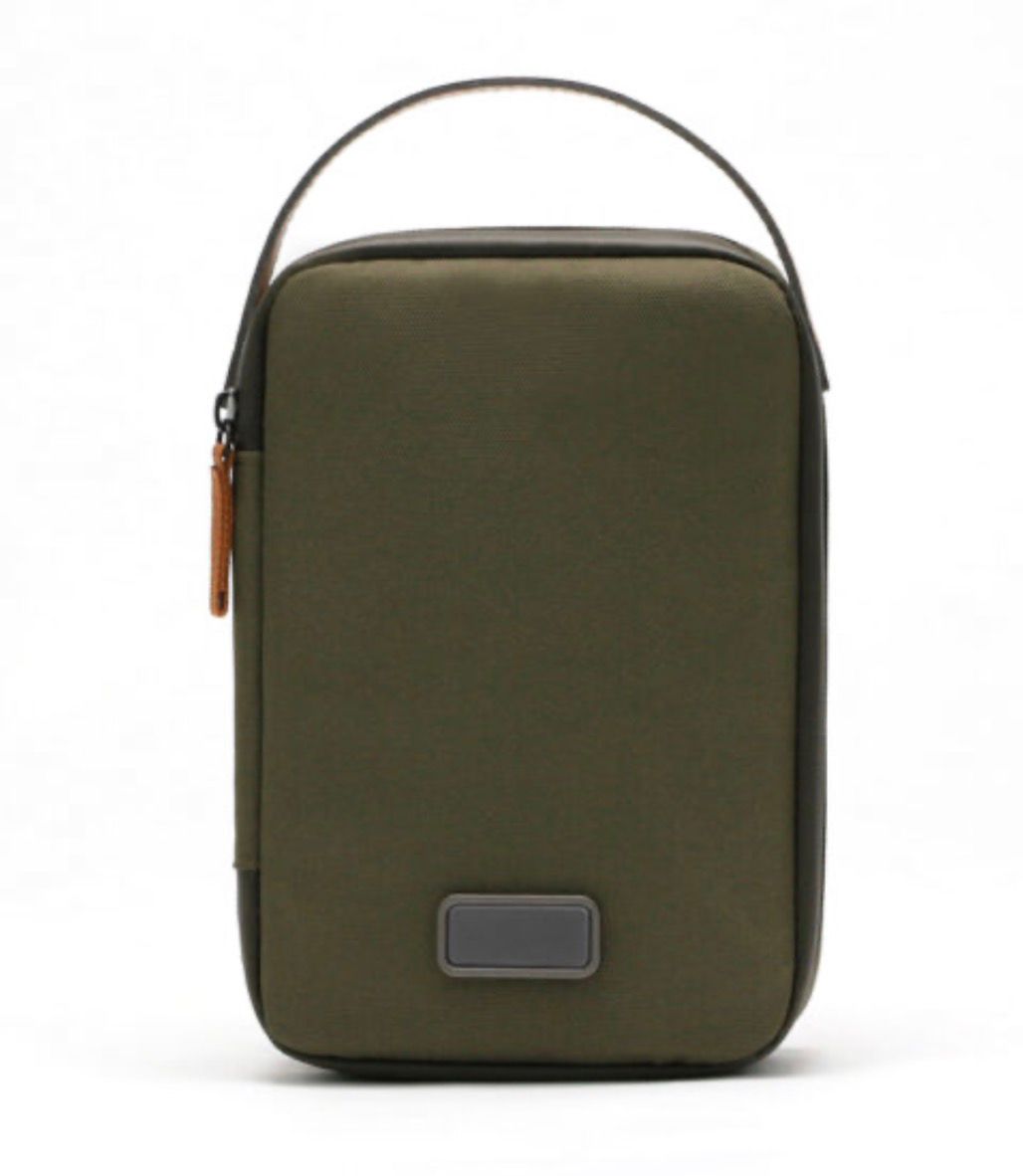 RPET TECH POUCH – Compact Water-Resistant Travel Organizer with Padded & Mesh Compartments for Gadgets and Cables