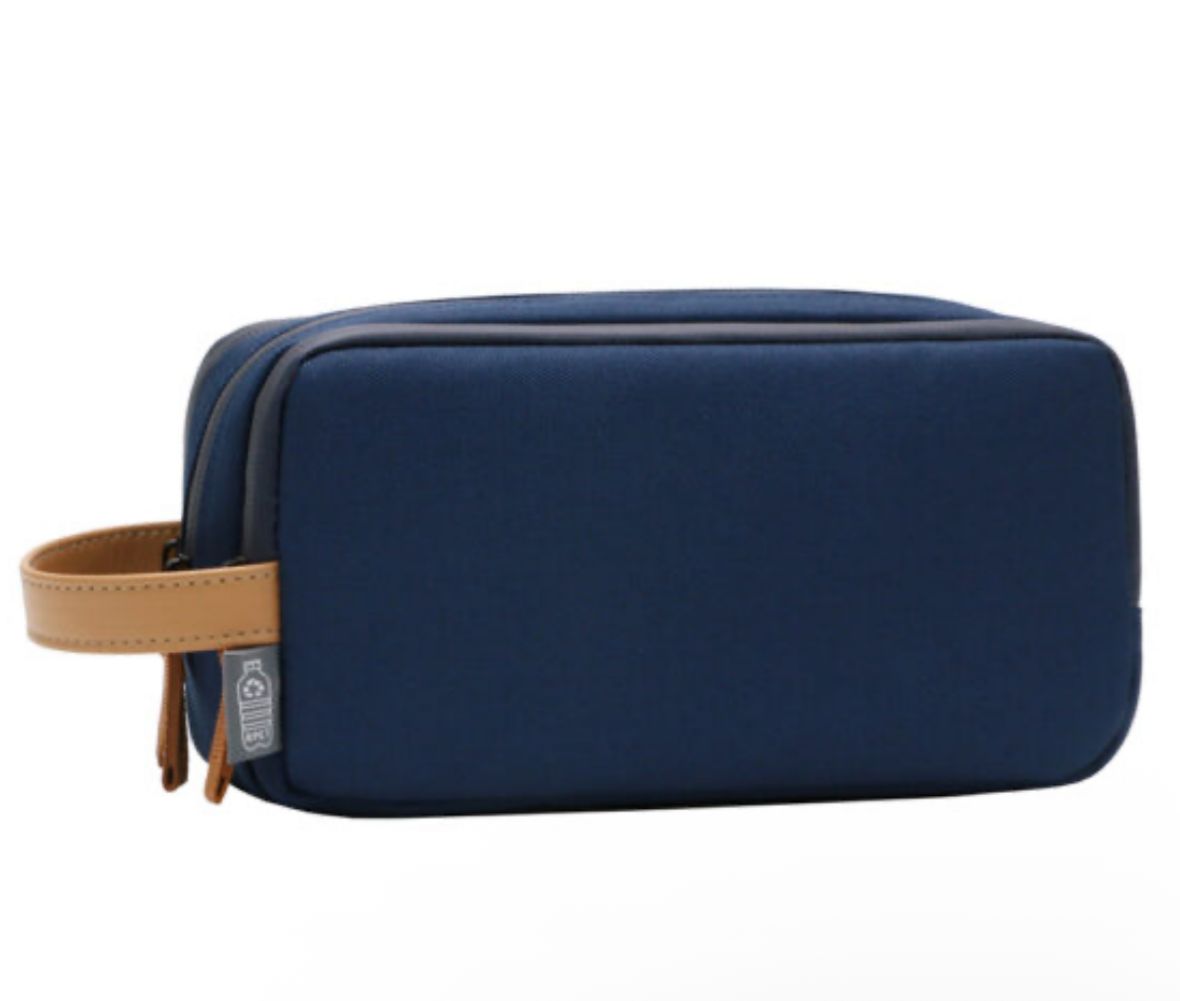 RPET HAMZA – Compact Water-Resistant Travel Pouch with Padded & Mesh Pockets for Organized Tech Accessories