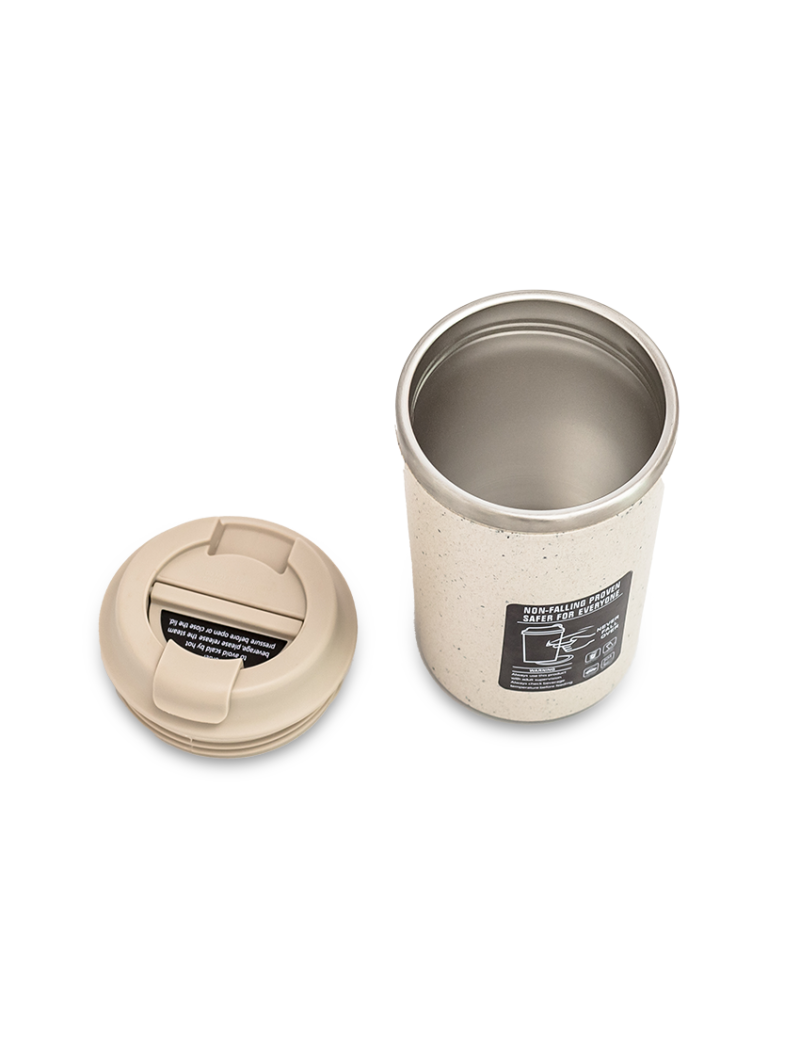 COFI MUG – 350ml Eco-Friendly Double Wall Suction Mug