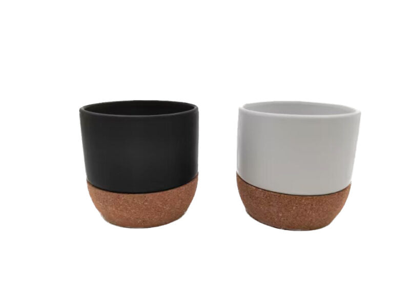 CORK MINICUP – 140ml Stoneware Espresso Cup with Cork Base for Sublimation Branding