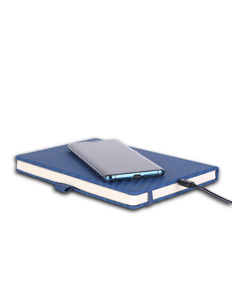 WIRELESS NOTE – A5 Notebook with 5W Wireless Charger and Stylish Debossed Design